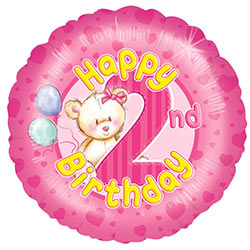 Balloons - Helium Foil Birthday Balloons 1-10 Years Old