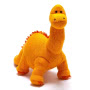 Diplodocus Knitted Dinosaur Soft Toy Orange Small Image