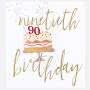 90th Birthday Card Small Image