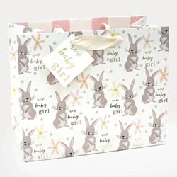 Baby Girl Rabbit Gift Bag