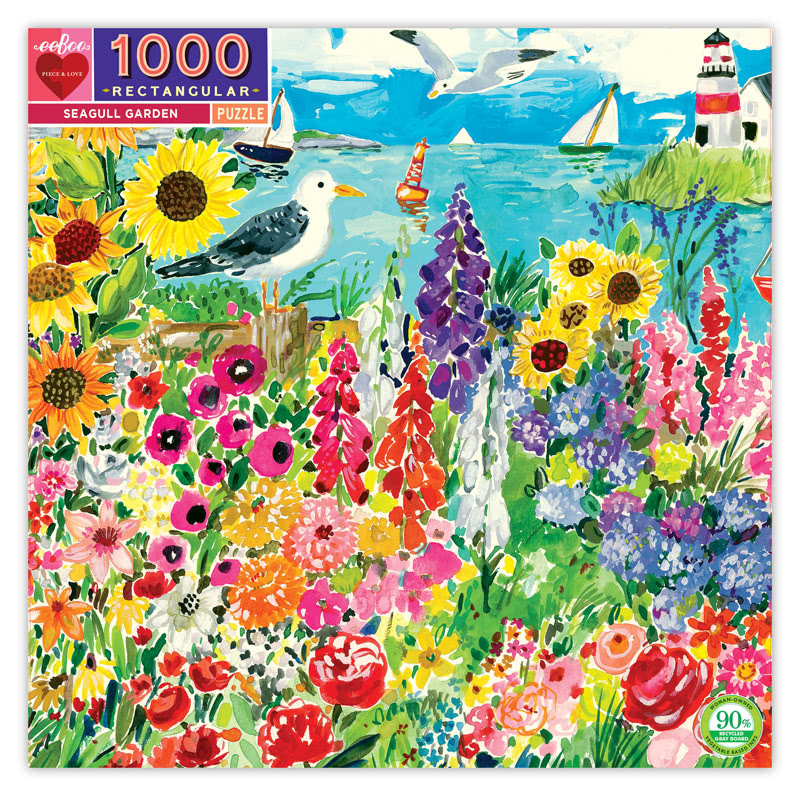EebooSeagull Garden 1000 Piece Puzzle