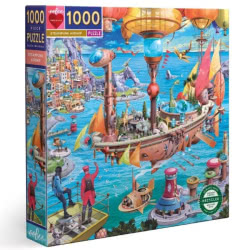 Eeboo Steampunk Airship 1000 Piece Puzzle