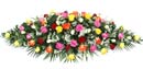 Coffin Floral Spray - Mixed Roses Small Image