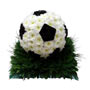 3D Black & White Football Flower Tribute