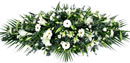 Funeral Coffin Spray - Pure White Small Image