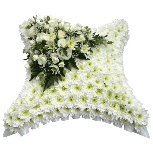 Funeral FlowersPure White Funeral Cushion