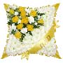 Yellow Sash Funeral Cushion Small Image