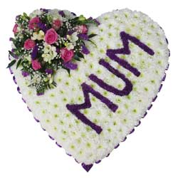 Funeral Flowers Heart - MUM