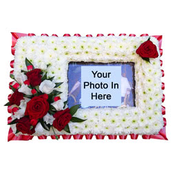 Photo Frame Funeral Flower Tribute