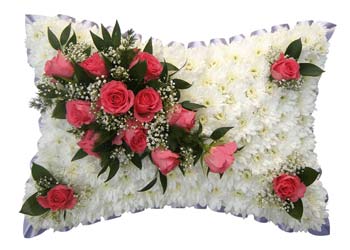 Funeral Pillow Pink Placements
