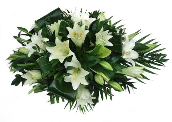 Funeral FlowersLongiflorum Lily Funeral Spray