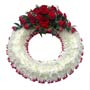 Funeral Wreath Ring Red & White Small Image