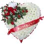 Funeral Heart Roses - Sash Small Image