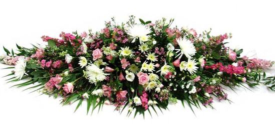 Funeral Flowers Floral Coffin Spray - Cottage Garden
