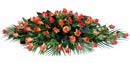 Floral Coffin Spray - Orange Roses
