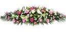 Floral Coffin Spray - Pink & Cream 