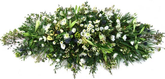 Funeral Flowers Rustic Floral Coffin Spray