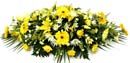 Floral Coffin Spray - Yellow Small Image