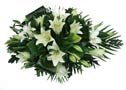 White Lily Funeral Spray Small Image