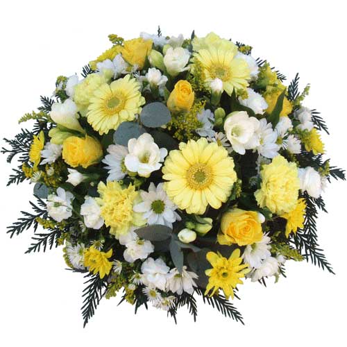 Funeral FlowersShades of Yellow Baby Tribute