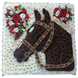Funeral Flowers Bespoke Horse Floral Tribute