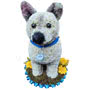 3D White Dog Floral Tribute Small Image