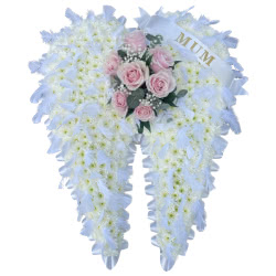 Funeral Flowers Speciality Angel Wings Tribute