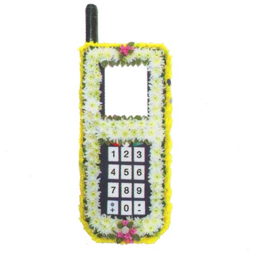Funeral FlowersSpeciality Mobile Phone Tribute