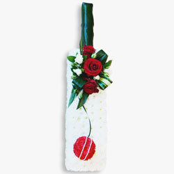 Funeral Flowers Speciality Cricket Bat Floral Tribute