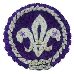 Funeral Flowers Scouts Badge Bespoke Floral Tribute