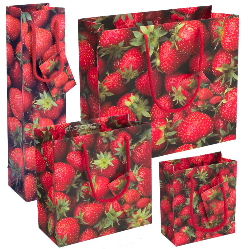 PhotowrapStrawberries Gift Bags