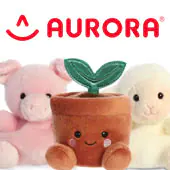 Aurora World Palm Pals plush soft toys, all coming in a 13 cm size and available for UK and international delivery.