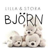 Lilla Och Stora Bjorn, a Swedish plush soft toy company specialising in Bears, Rabbits and Pigs. All seams are tested and pull-proof. The materials are fire and flameproof, as well as non-toxic.