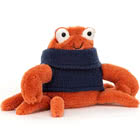 Jellycat Cozy Crew Crab, Lobster and Octopus