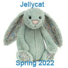 Jellycat New Soft Toys Spring 2022 including Blossom Sage Bunny