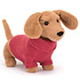 Sweater Sausage Dog Pink Small Image