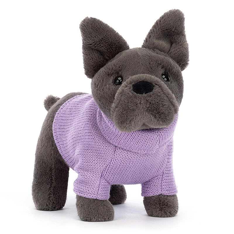 JellycatSweater French Bulldog Purple