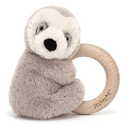 Shooshu Sloth Wooden Ring Toy
