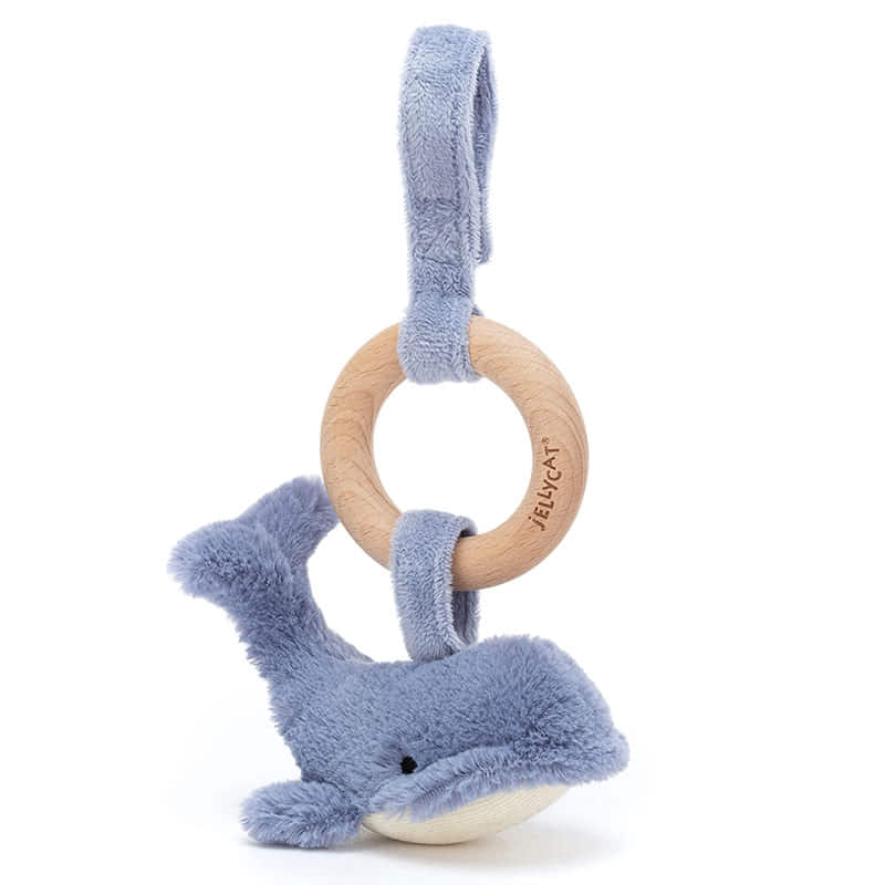 JellycatWilbur Whale Wooden Ring Toy