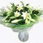 White Lily Floral Hand-tied Small Image