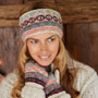 Pachamama Classic Fairisle Oatmeal Headband together