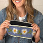 Pachamama Daisy Chain Headband Jacaranda lining