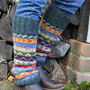 Pachamama Knitwear Elveden Legwarmers side view