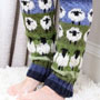 Pachamama Knitwear Flock of Sheep Legwarmers close up