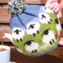 Pachamama Knitwear Flock of Sheep Tea Cosy pouring