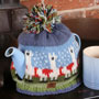 Pachamama Knitwear Herd of Llama Tea Cosy left side