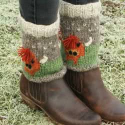 Herd Of Highland Cow Boot Cuff
