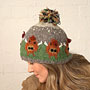 Pachamama Highland Cow Bobble Beanie side