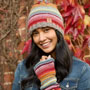 Pachamama Seville Bobble Beanie Hat together