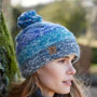 Pachamama Sierra Nevada Bobble Beanie Blue side